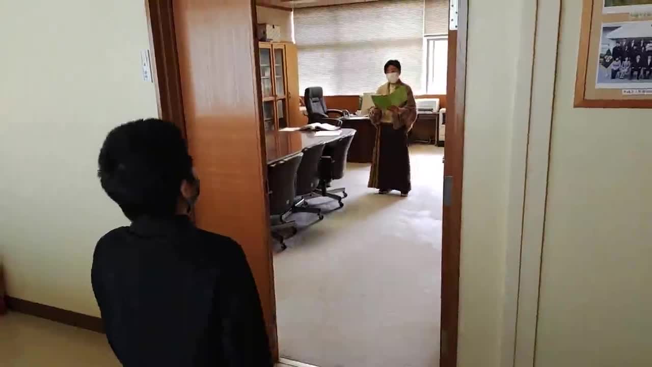  3/23(水)☀　詩の暗唱の様子