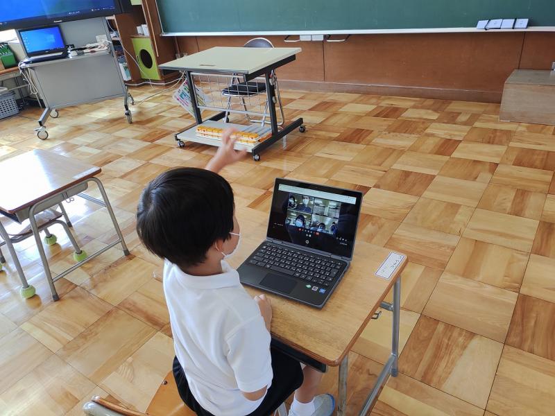 教室から発信です