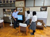 校長室でリハーサル②