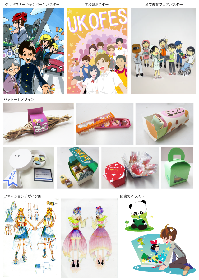 ３年次 実習で製作した作品