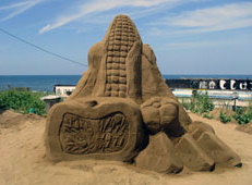 「千里浜砂像２０１８」