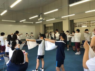 三角巾から包帯へ