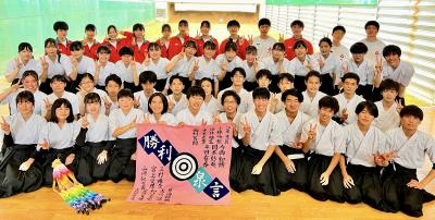 総体後の３年生追い出し射会にて