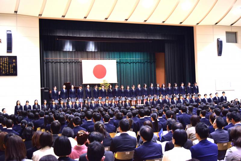 入学式での校歌等ご披露