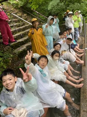 足湯でまったり☆