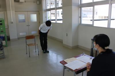 面接練習の様子