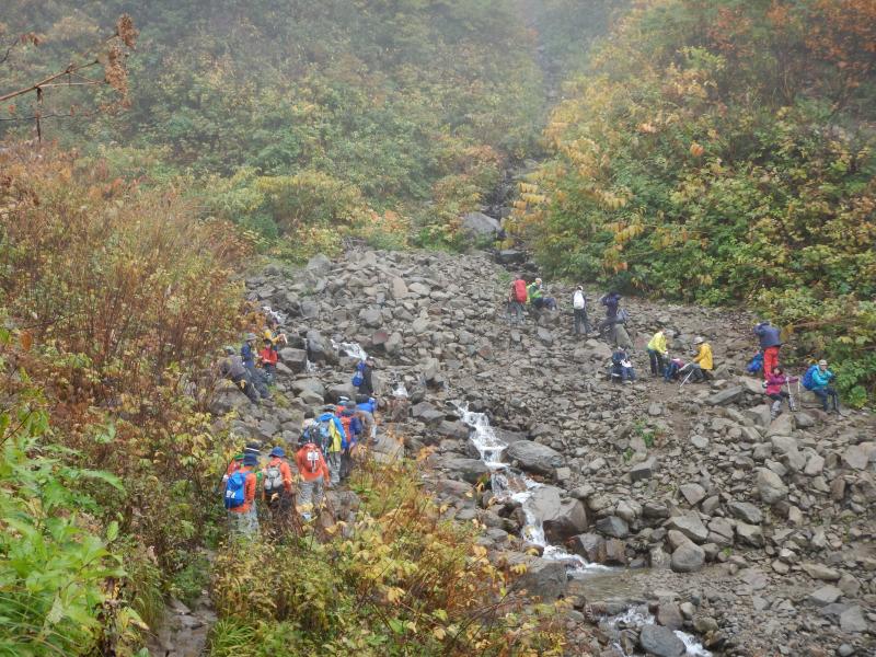 荒菅沢に出る(1448m)