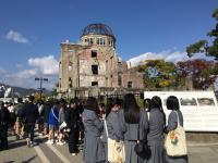 平和記念資料館を見学しました。皆、真剣です。何か、感じとってくれたようです。