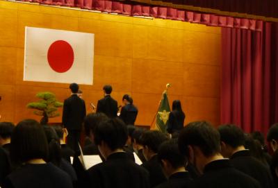 代表生徒による生徒清規の朗読