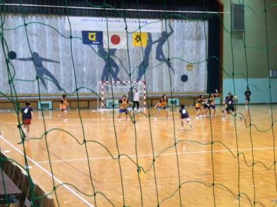JOCの大会が行われていた体育館（徳島県）