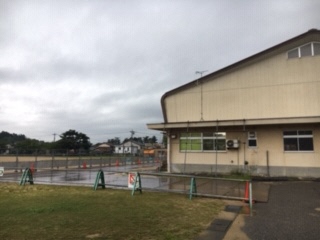 第２体育館の外壁の写真