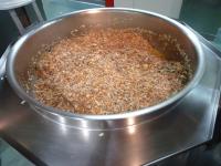 ミートソースを作っているところ