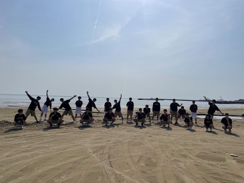 試合後帰路の途中でトイレ休憩