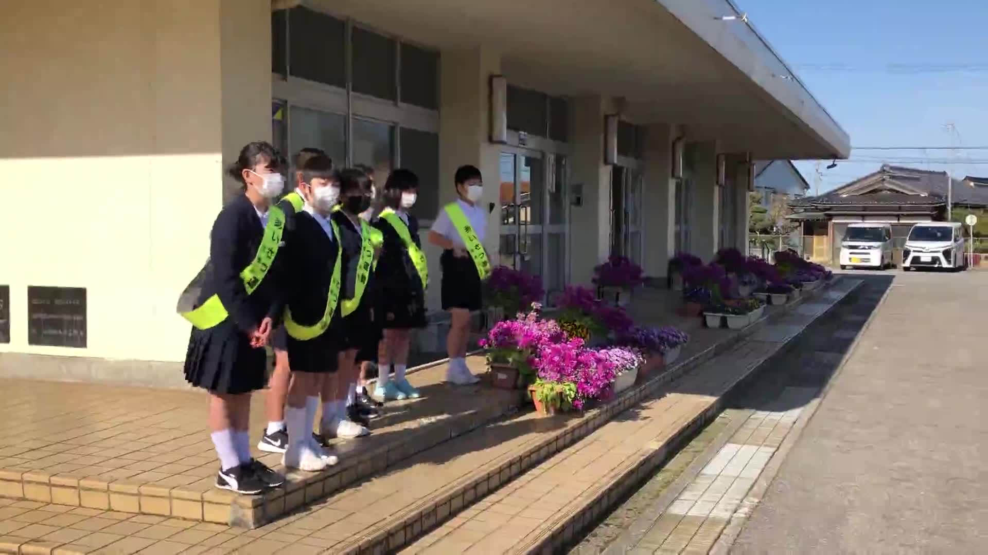 ５年生　あいさつ班