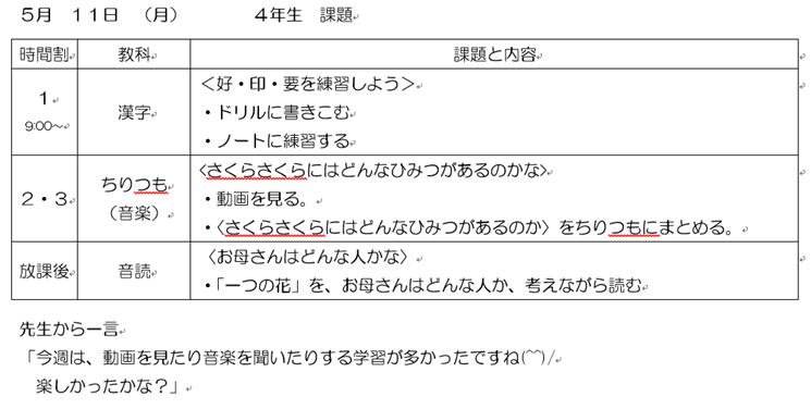 4年生 白山市立松陽小学校