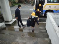 ２０日バス登校