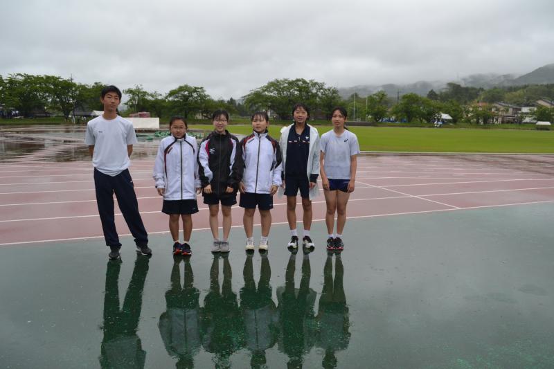 雨の中頑張りました