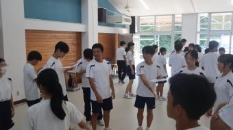 競技毎の整列の仕方を確認