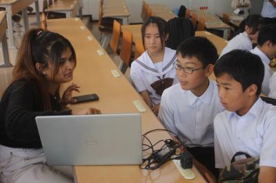 金沢福祉専門学校見学（留学生と交流）